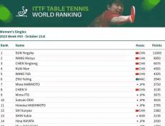 开云网址-中国乒乓球选手世界排名总结