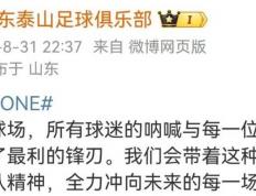 开云新闻-6：0後(hòu)泰山希望“橙”胜追击：带着锋芒冲向未来每一场比賽(sài)